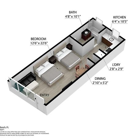 Deco Beachside Apt, W/2 Queen Beds, Washer/Dryer Miami Beach Luaran gambar