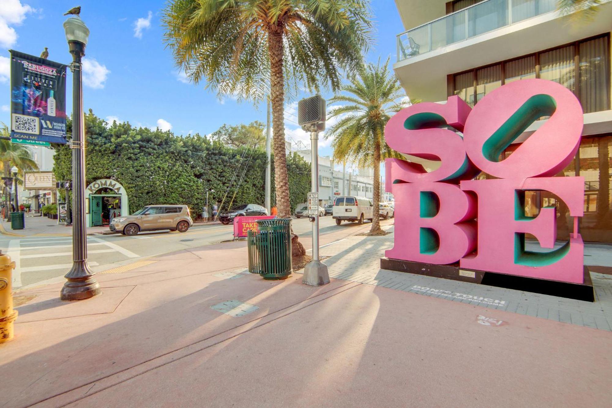 Deco Beachside Apt, W/2 Queen Beds, Washer/Dryer Miami Beach Luaran gambar